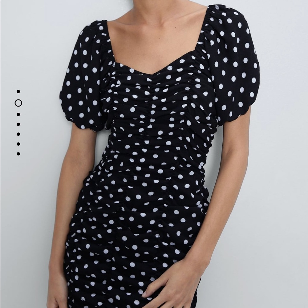 ZARA polka dot print dress